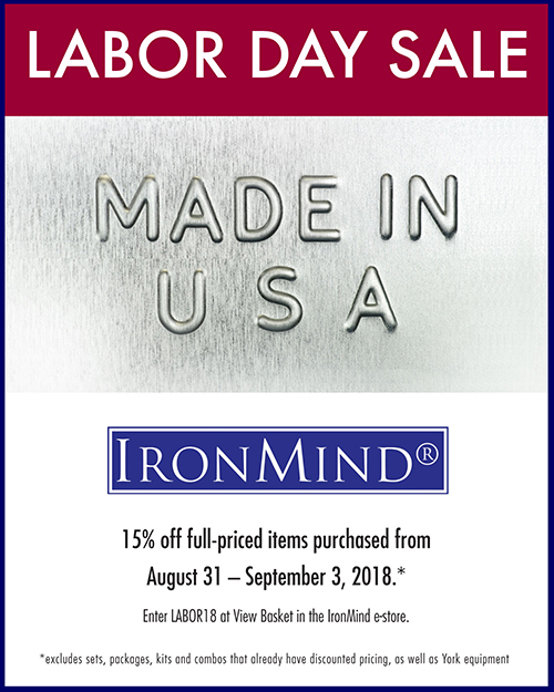 Labor Day Sale at IronMind