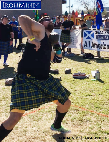 Sean Burns Wins in Phoenix, Qualifies for the IHGF All-American Highland Games Championships