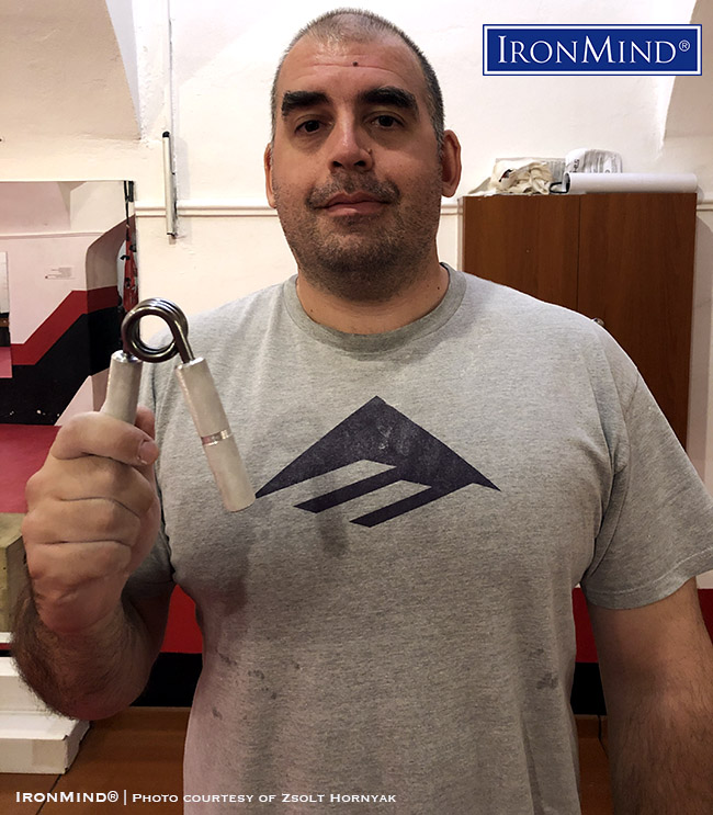 Zsolt Hornyak Certifies on the Captains of Crush No. 3 Gripper 