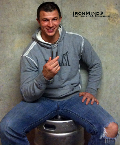 Justin &ldquo;J.T.&rdquo; Straussner is used to amazing people with what he can bend, and now he&rsquo;s added a big notch to his belt as he has officially bent the IronMind Red Nail&trade;.  IronMind&reg; | Photo courtesy of J.T. Straussner.