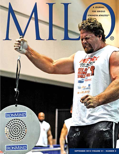 Mike Burke is the editor&rsquo;s choice for having the world&rsquo;s strongest grip&mdash;after all, he&rsquo;s certified on the Captains of Crush No. 3.5 gripper and is the world record holder on the CoC Silver Bullet and the Apollon&rsquo;s Axle Double Overhand Deadlift.  Not enough?  How about when he cleans a pair of Inch dumbbells and certifies on the Captains of Crush No. 4 gripper?  By the way, when Mike turned in a most impressive performance on the overhead medley at the World&rsquo;s Strongest Man contest a couple of weeks ago, Bill Kazmaier said appreciatively to Randall Strossen, &ldquo;That&rsquo;s what happens when a man competes at World&rsquo;s Strongest Man.&rdquo;  IronMind&reg; | Randall J. Strossen photo