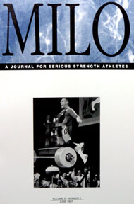 Flying Huster: The man who, explaining his soaring leaps, once told Randall Strossen, "Maybe I should have been a kangaroo," celebrates his world record clean and jerk set at the 1996 Olympic Games. If you want to read more on Marc Huster, please see the article in MILO Volume 5 - Number 1 (June 1997). IronMind® | Randall J. Strossen, Ph.D. photo. Flying Huster: The man who, explaining his soaring leaps, once told Randall Strossen, "Maybe I should have been a kangaroo," celebrates his world record clean and jerk set at the 1996 Olympic Games. If you want to read more on Marc Huster, please see the article in MILO Volume 5 - Number 1 (June 1997). IronMind® | Randall J. Strossen, Ph.D. photo.