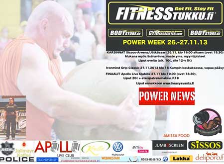 Three-time under 105-kg world champion strongman competitor Janne Hartikainen is honored on the United Strongman poster. IronMind® | Artwork courtesy of US Three-time under 105-kg world champion strongman competitor Janne Hartikainen is honored on the United Strongman poster. IronMind® | Artwork courtesy of US