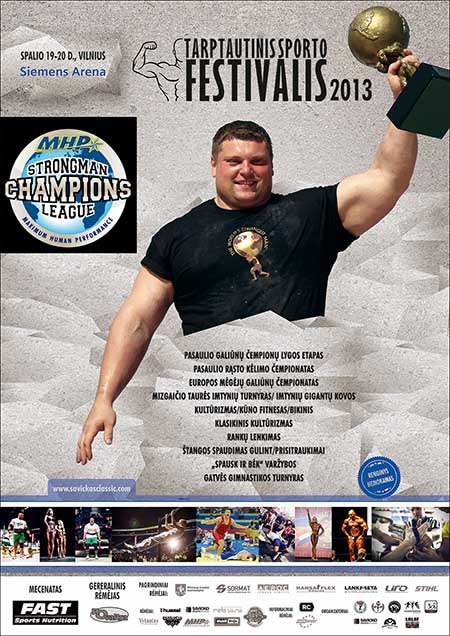 Zydrunas Savickas, the king of the hill in strongman, will be center stage in his hometown this weekend as Strongman Champions League brings the Log Lift World Championships and MHP SCL&ndash;Lithuania to the Siemens Arena in Vilnus.  IronMind&reg; | Image courtesy of SCL.  