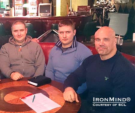 SCL signed an agreement with Protekton Ltd: pictured (left to right) are Protekton owners, Jarek and Marek Tobi, and SCL cofounder, Ilkka Kinnunen. IronMind® | Photo courtesy of SCL SCL signed an agreement with Protekton Ltd: pictured (left to right) are Protekton owners, Jarek and Marek Tobi, and SCL cofounder, Ilkka Kinnunen. IronMind® | Photo courtesy of SCL