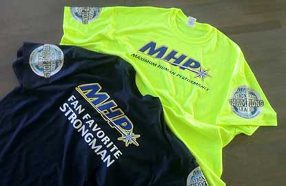 Strongman Champions League had already introduced the idea of a leader&rsquo;s shirt to their strongman series.  This year, they are complementing that with a fan favorite shirt.  IronMind&reg; | Image courtesy of SCL.