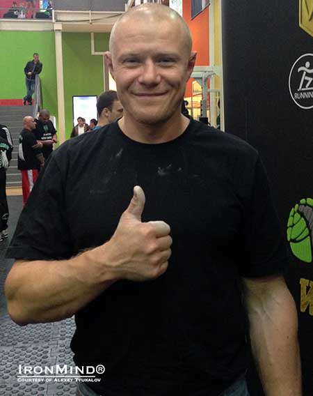 Vadim Leles was the first man from Belarus to certify on the IronMind Red Nail and now he's the first Belarusian to certify on the legendary Captains of Crush No. 3 gripper, so he’s made history in the world of lower arm strength, again. IronMind® | Photo courtesy of Alexey Tyukalov Vadim Leles was the first man from Belarus to certify on the IronMind Red Nail and now he's the first Belarusian to certify on the legendary Captains of Crush No. 3 gripper, so he’s made history in the world of lower arm strength, again. IronMind® | Photo courtesy of Alexey Tyukalov