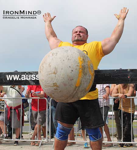 Warrick Brant was a big winner at the Hercules strongman competition in Australia. IronMind | Angelie Honrada photo Warrick Brant was a big winner at the Hercules strongman competition in Australia. IronMind | Angelie Honrada photo